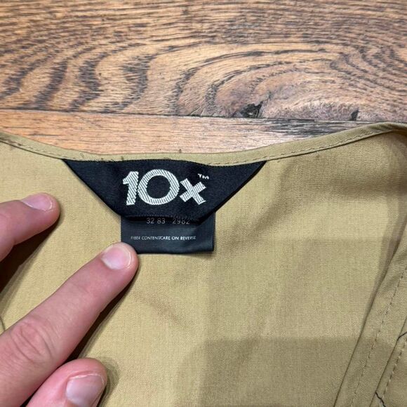 Vintage 80 s 10X Tan Tactical Lightweight Hunting Vest - Picture 4 of 5